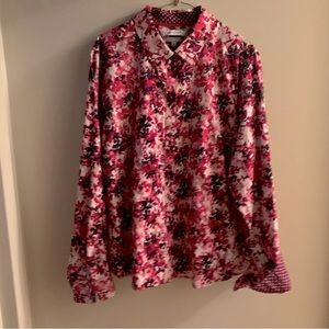 Foxcroft Wrinkle free shaped button, front long sleeve blouse